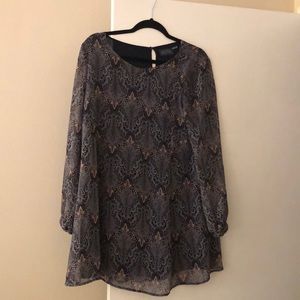 ASTR long sleeve shirt dress